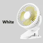 P8 USB Small Handheld Rechargeable Clip Fan - Image 2