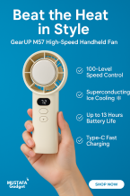 GearUP M57 High-Speed Handheld Fan